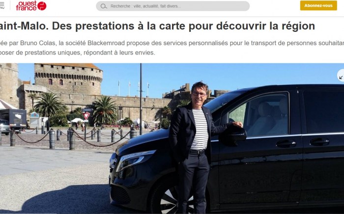 BLACKEMROAD - Chauffeur Privé VTC Saint Malo