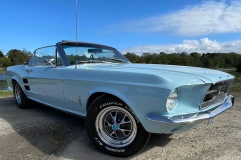 Ford Mustang, véhicule de colelction, mariage, Côte d'Emeraude, Ille et Vilaine, Manche